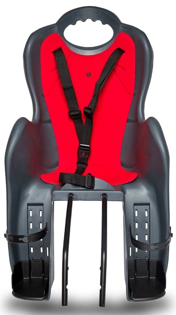Bērnu krēsliņš uz rāmja HTP Italy Elibas T, sarkans cena un informācija | Bērnu velosipēdu sēdeklīši | 220.lv