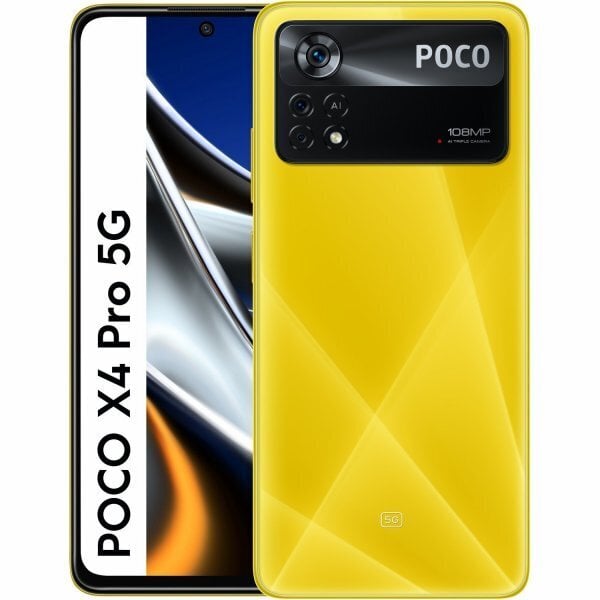 Poco X4 Pro 5G Dual SIM 8/256GB MZB0AYXEU Yellow cena un informācija | Mobilie telefoni | 220.lv