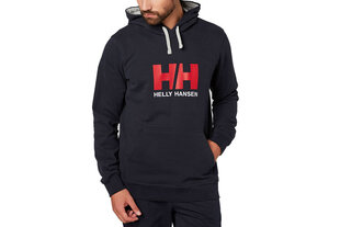 Vīriešu džemperis Helly Hansen Bluza Logo Hoodie, melns cena un informācija | Vīriešu jakas | 220.lv