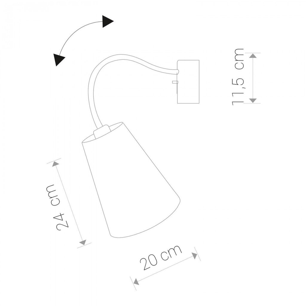 Nowodvorski Lighting sienas lampa Flex 9758 cena un informācija | Sienas lampas | 220.lv