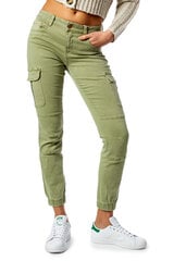 Женские брюки Only, зеленые цена и информация | Брюки | 220.lv