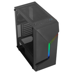 Aerocool SCAPE V1 Melns ARGB cena un informācija | Datoru korpusi | 220.lv