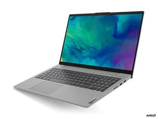 Портативный компьютер Lenovo IdeaPad 5 15ALC05 Ryzen 5 5500U 15.6 FHD IPS 300nits AG 8GB DDR4 3200 SSD512 NVMe AMD Radeon Graphics NoOS Platinum Grey  цена и информация | Ноутбуки | 220.lv