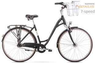 Pilsētas velosipēds Romet Art Deco Lux 28" Alu 2022, melns cena un informācija | Velosipēdi | 220.lv