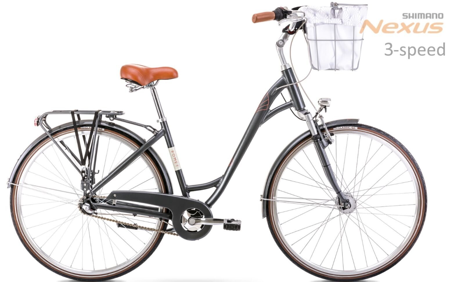 Pilsētas velosipēds Romet Art Deco Classic 28" Alu 2022, pelēks cena un informācija | Velosipēdi | 220.lv