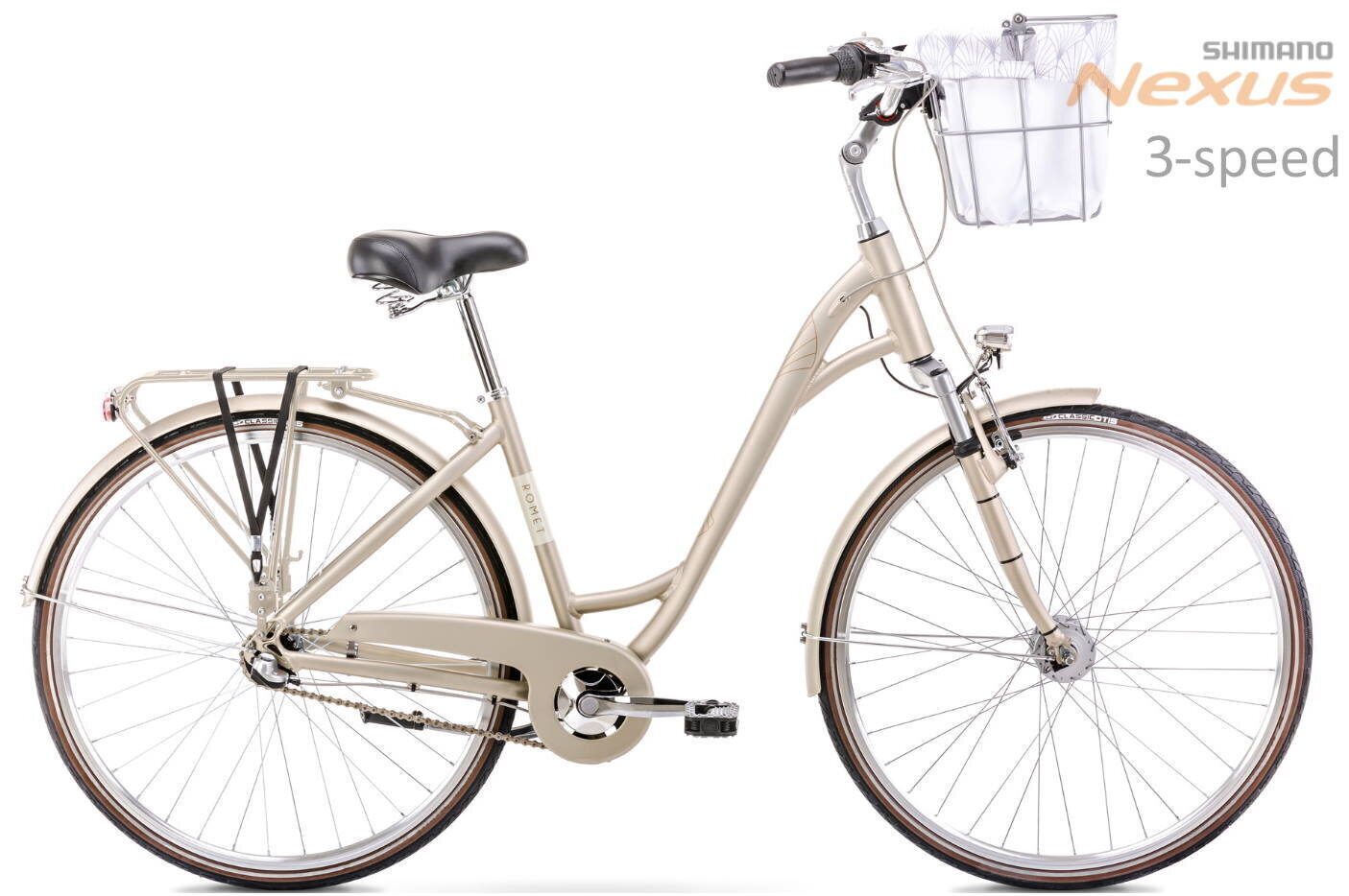 Pilsētas velosipēds Romet Art Deco Classic 28" Alu 2022, dzeltens цена и информация | Velosipēdi | 220.lv