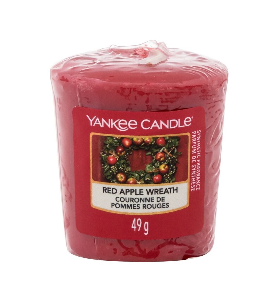 Aromātiskā svece Yankee Candle Red Apple Wreath 49 g цена и информация | Sveces un svečturi | 220.lv