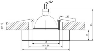 Candellux встраиваемый светильник SS-16, 3 шт цена и информация | Монтируемые светильники, светодиодные панели | 220.lv