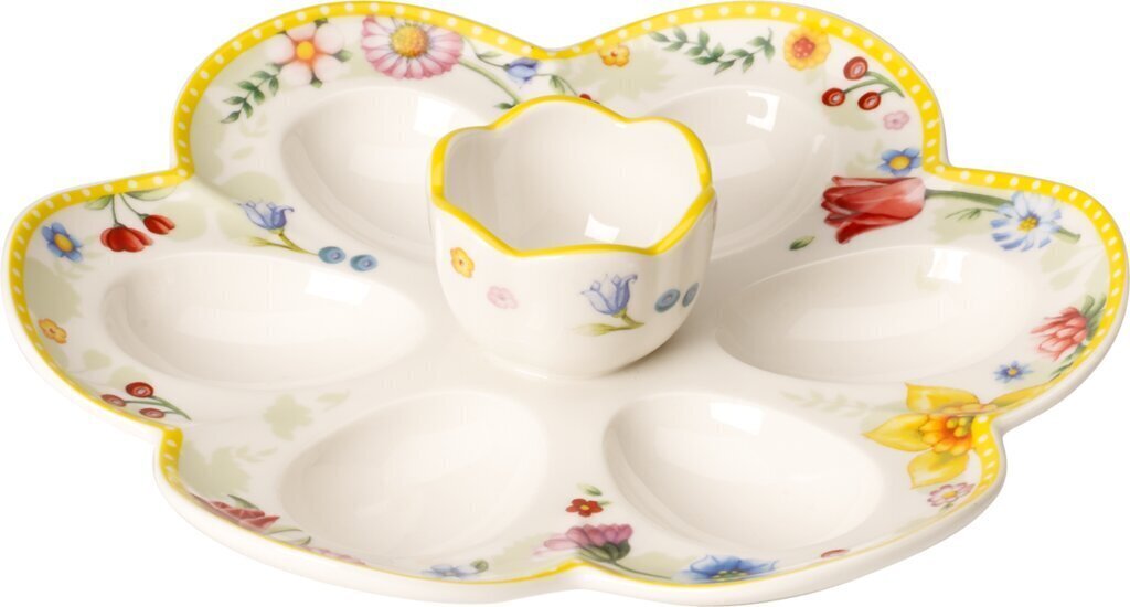 Villeroy & Boch servēšanas šķīvis olām Spring Awakening, 20 cm cena un informācija | Trauki, šķīvji, pusdienu servīzes | 220.lv