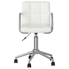 vidaXL biroja krēsls, balta mākslīgā āda cena un informācija | Biroja krēsli | 220.lv