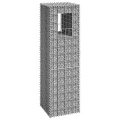 vidaXL vertikāls gabions, 40x40x140 cm, dzelzs cena un informācija | Žogi un piederumi | 220.lv