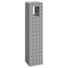 vidaXL vertikāls gabions, 40x40x180 cm, dzelzs cena un informācija | Žogi un piederumi | 220.lv