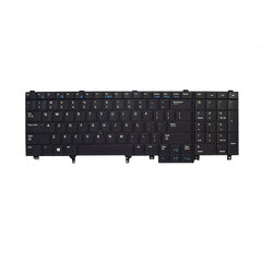 Klaviatūra US ENG Dell Latitude E6540 Non-Backlit WD3KF cena un informācija | Klaviatūras | 220.lv