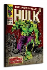 Incredible Hulk (Monster Unleashed) — audekla glezna 60x80 cm cena un informācija | Gleznas | 220.lv