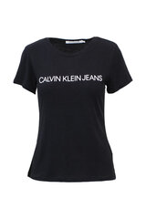 T-krekls sievietēm Calvin Klein Jeans, melns cena un informācija | T-krekli sievietēm | 220.lv