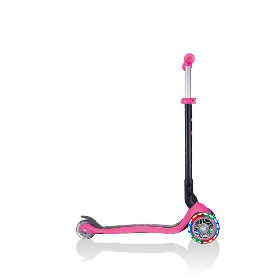 Skrejritenis Globber GO-UP Foldable Plus Lights, tumši rozā цена и информация | Skrejriteņi | 220.lv