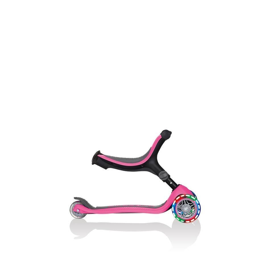 Skrejritenis Globber GO-UP Foldable Plus Lights, tumši rozā cena un informācija | Skrejriteņi | 220.lv
