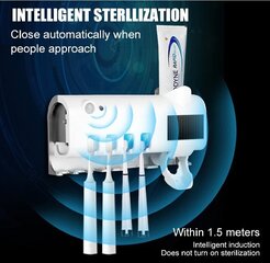 Автоматический УФ-стерилизатор для дозатора зубной пасты цена и информация | Аксессуары для ванной комнаты | 220.lv