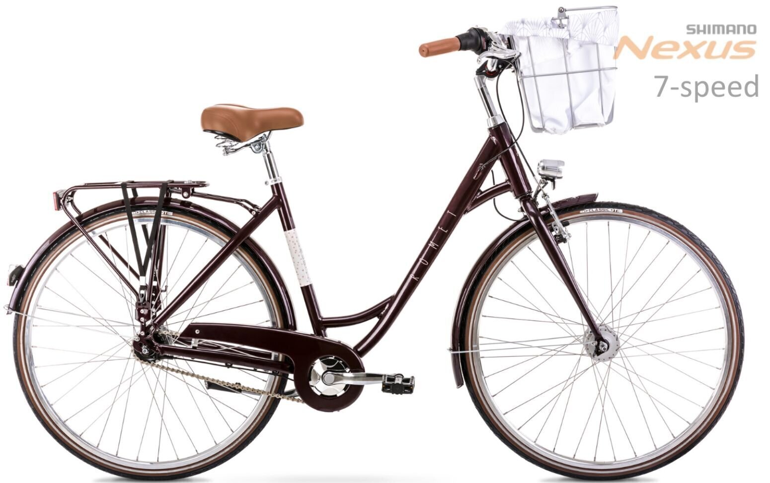 Pilsētas velosipēds Romet Pop Art Lux 28" Alu 2022, tumši sarkans cena un informācija | Velosipēdi | 220.lv