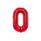 Folija balons "0" sarkans, 86 cm cena un informācija | Svētku dekorācijas | 220.lv