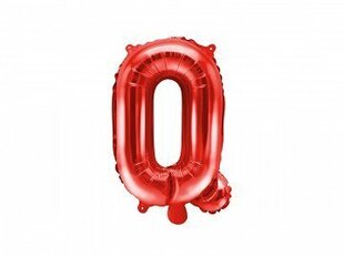 Folijas balons Burts "Q" 35 cm, sarkans cena un informācija | Baloni | 220.lv