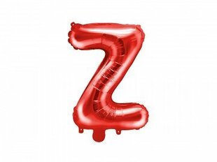 Folijas balons Burts "Z" 35 cm, sarkans цена и информация | Шарики | 220.lv