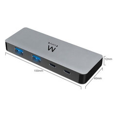 4-х портовый USB адаптер Ewent EW1142 цена и информация | Адаптеры и USB разветвители | 220.lv