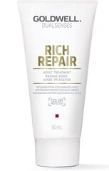 Maska bojātiem matiem Goldwell Dualsenses Rich Repair 60s 50 ml cena un informācija | Kosmētika matu stiprināšanai | 220.lv