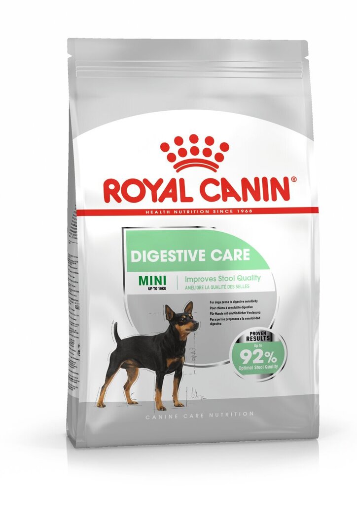 Royal Canin pieaugušiem mazu šķirņu suņiem Mini Digestive Care, 1 kg cena un informācija | Sausā barība suņiem | 220.lv