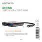 4smarts Multimedia Adapter USB-C to USB / HDMI / USB-C цена и информация | Adapteri un USB centrmezgli | 220.lv