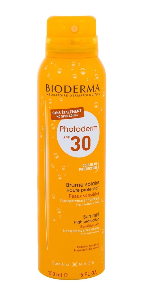 No saules aizsargājošs sprejs Bioderma Photoderm SPF30, 150 ml cena un informācija | Sauļošanās krēmi | 220.lv