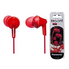 Наушники Panasonic Corp. RP-HJE125E in-ear Красный цена и информация | Наушники | 220.lv