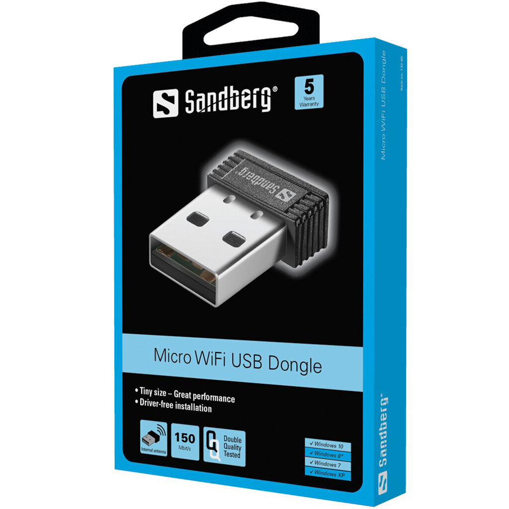 Adapter Sandberg Micro, USB, WiFi cena un informācija | Adapteri un USB centrmezgli | 220.lv