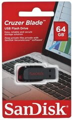 Накопитель MEMORY DRIVE FLASH USB2 64 ГБ/SDCZ50-064G-B35 SANDISK цена и информация | USB накопители | 220.lv