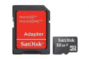 SanDisk atmiņas karte Micro SD + 32 GB cena un informācija | Atmiņas kartes mobilajiem telefoniem | 220.lv