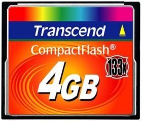 MEMORY COMPACT FLASH 4GB/TS4GCF133 TRANSCEND cena un informācija | Atmiņas kartes fotokamerām | 220.lv