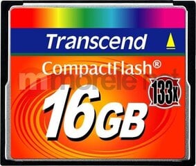 Карта памяти 16GB/133X TS16GCF133 TRANSCEND цена и информация | Карты памяти для телефонов | 220.lv