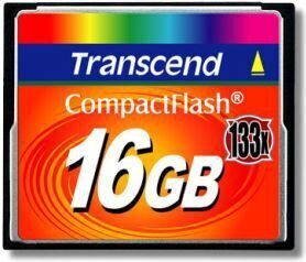 MEMORY COMPACT FLASH 16GB/133X TS16GCF133 TRANSCEND цена и информация | Atmiņas kartes mobilajiem telefoniem | 220.lv