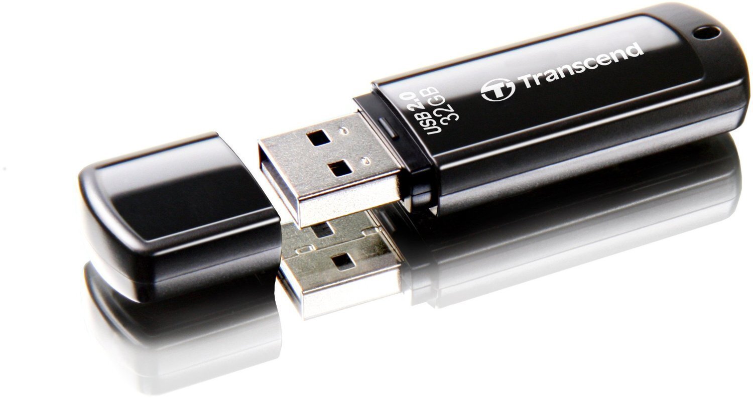 Zibatmiņa Transcend Classic JF350 32GB, Melna cena un informācija | USB Atmiņas kartes | 220.lv