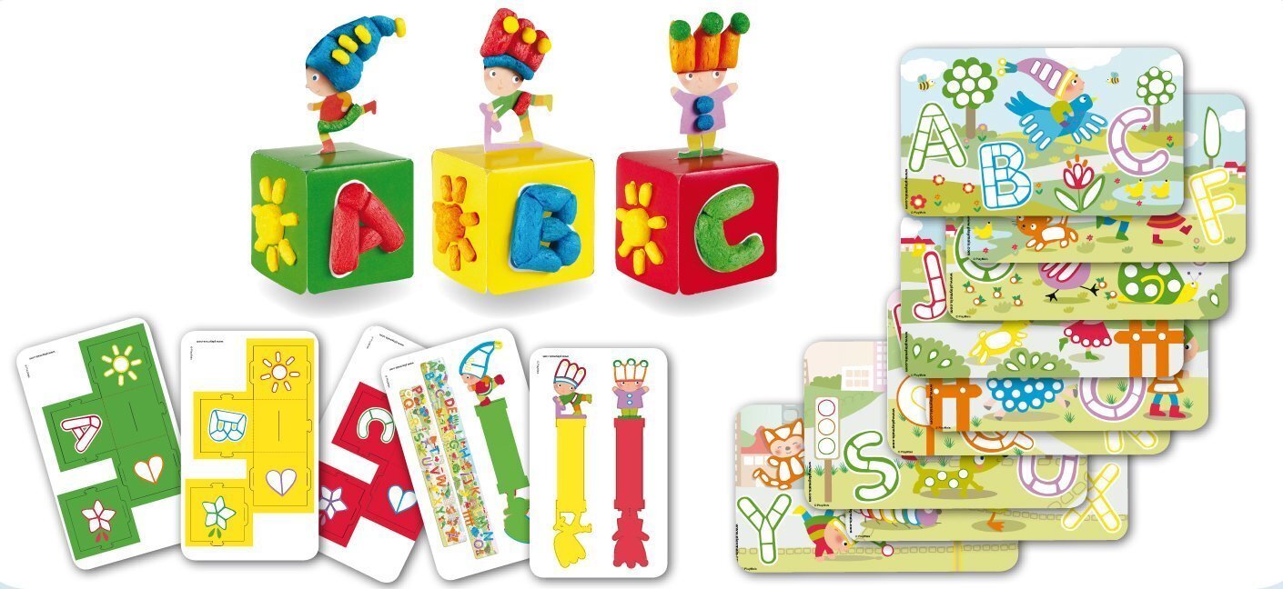 Rotaļlieta konstruktors PlayMais ABC cena un informācija | Attīstošās rotaļlietas | 220.lv