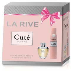 Komplekts La Rive Cute: edp 100 ml + dezodorants 150 ml cena un informācija | Sieviešu smaržas | 220.lv