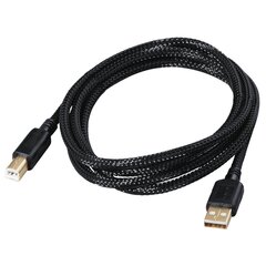 Позолоченный кабель USB A-B, Hama цена и информация | Кабели и провода | 220.lv