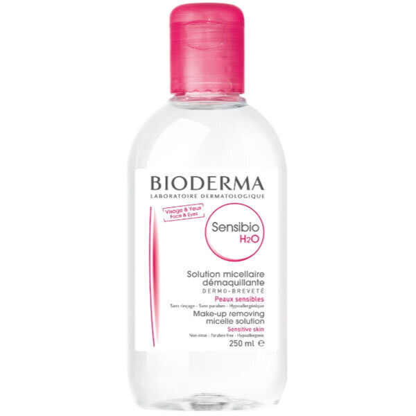 Attīrošs micelārais ūdens Bioderma Sensibio H2O, 250 ml cena un informācija | Sejas ādas kopšana | 220.lv