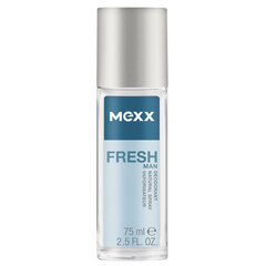 Mexx Fresh Man парфюмерный дезодорант для мужчин 75 мл цена и информация | Парфюмированная мужская косметика | 220.lv