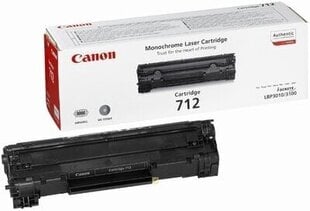 Canon 712 Black Toner Cartridge (for LBP3010/ LBP3020), 1500 p. @ A4 5% cena un informācija | Kārtridži lāzerprinteriem | 220.lv