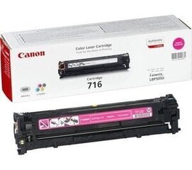 Canon 716M Magenta Toner Cartridge (for LBP5050/MF8050/MF8030), 1500 p. @ A4 5% cena un informācija | Kārtridži lāzerprinteriem | 220.lv