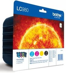 BROTHER LC980VALBPDR valuepack ink blist цена и информация | Картриджи для лазерных принтеров | 220.lv