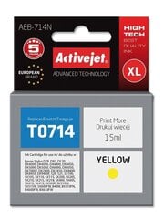 ActiveJet Epson T0714 Yellow Ink cartridge cena un informācija | Tintes kārtridži | 220.lv