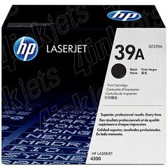 HP Nr.39A (Q1339A), melna kasetne cena un informācija | Kārtridži lāzerprinteriem | 220.lv