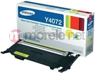 Samsung CLT-Y4072S, Cartridge Yellow for CLP-320, CLP-325, CLX-3185, 1500@ 5% A4 cena un informācija | Kārtridži lāzerprinteriem | 220.lv